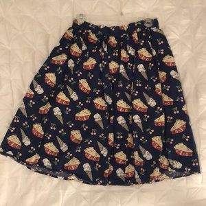 Cherry pie a-line skirt
